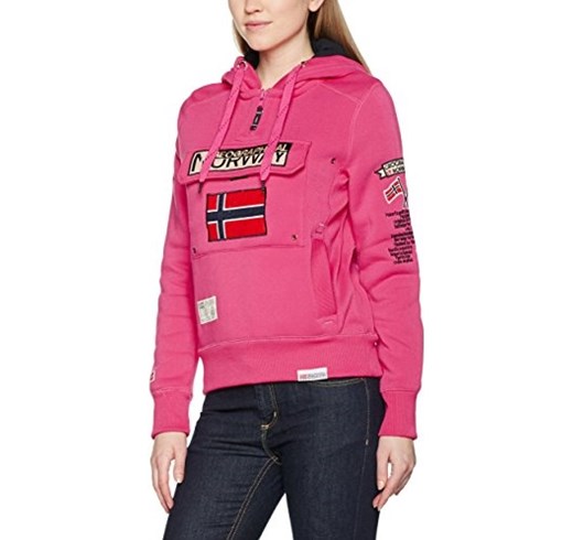 Sudadera Geographical Norway fuxia